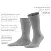 FALKE Men's Sensitive London Socks, Wide Top, Skin-Friendly, Great for Diabetics, Breathable, Sustainable Cotton, Brown (Nutmeg Mel 5410) - Sustainable, 12.5-15, 1 Pair view 3