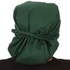 Sparkling EARTH Solid Hunter Green Big Hair Ponytail Classic Surgical Style Scrub Working Cap - Made in The USA! view 2