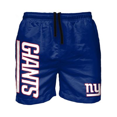 FOCO New York Giants NFL Mens Solid Wordmark Swimming Trunks
