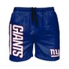 FOCO New York Giants NFL Mens Solid Wordmark Swimming Trunks view 1