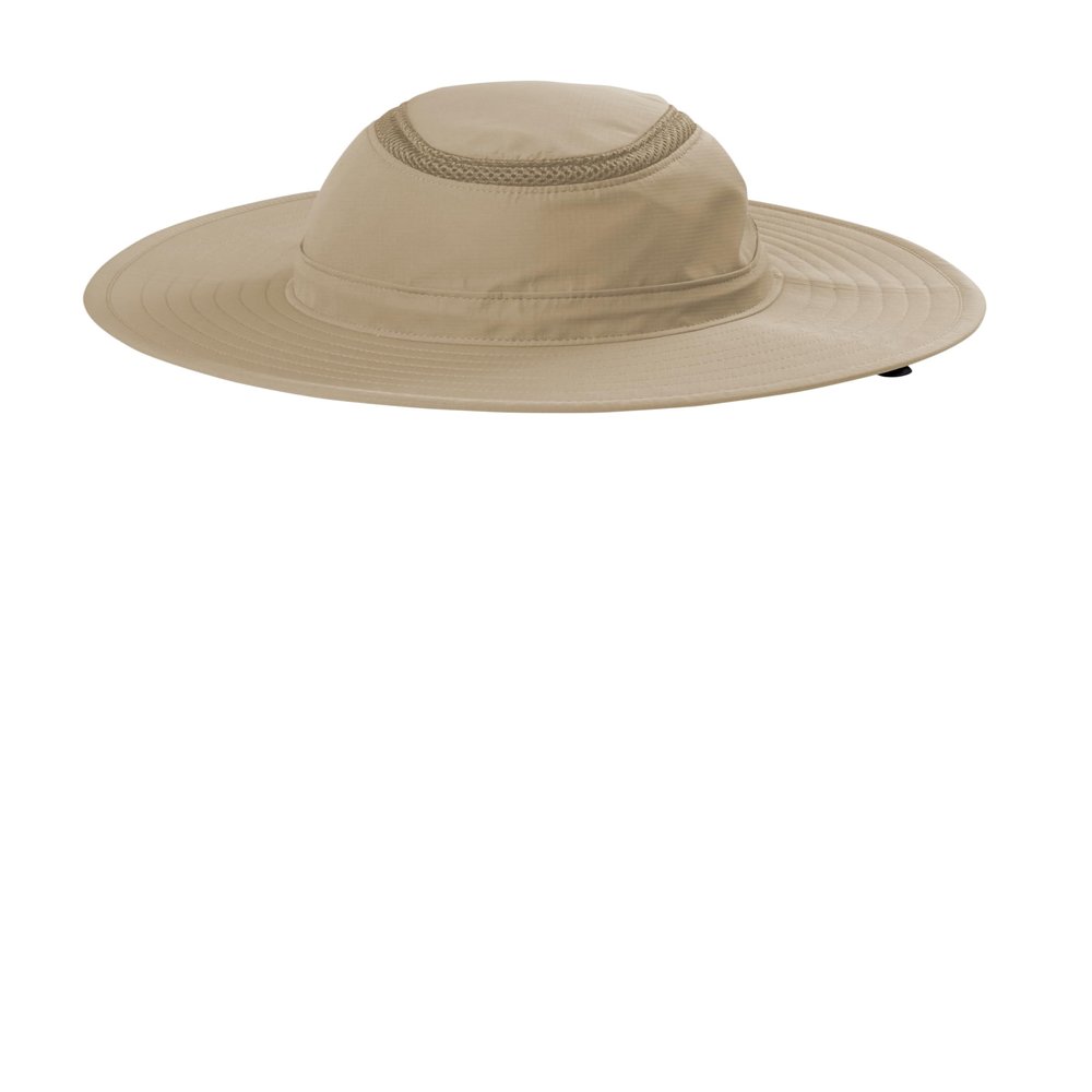Port Authority Outdoor Ventilated Wide Brim Hat Stone