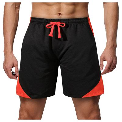 QWENTMTNTY Mens Athletic Shorts 5 Inch Inseam Casual Summer Fitness Shorts Fashion Elastic Waistband Big & Tall Zipper Multi-Pocket