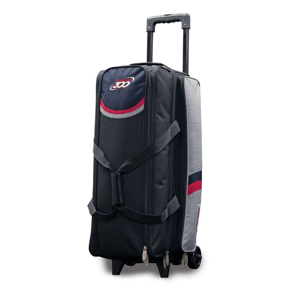 Columbia 300 Boss Triple 3 Ball Roller Bowling Bag Red