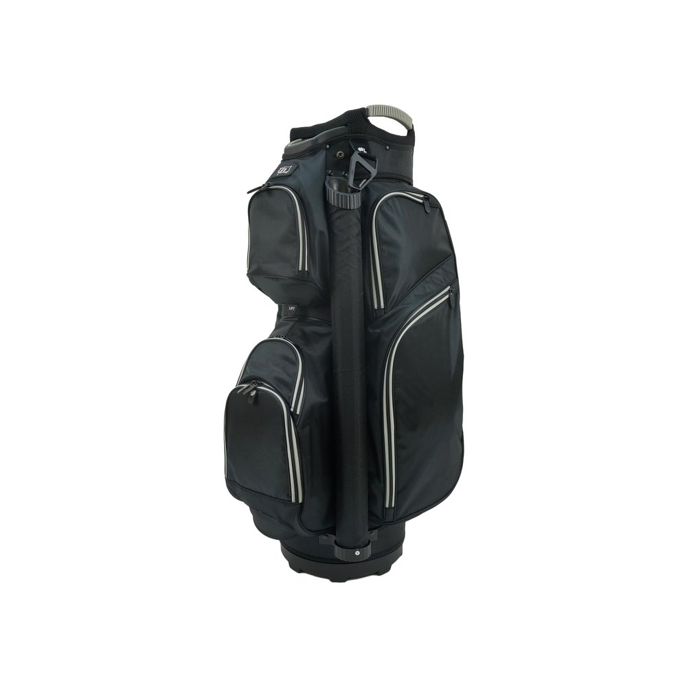 RJ Sports Mission 14 Way Divider Top Golf Cart Bag (Black/Grey)