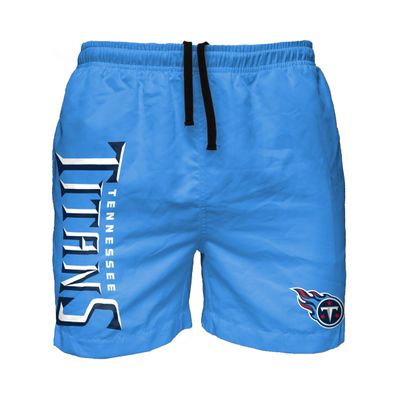 FOCO Tennessee Titans NFL Mens Solid Wordmark Swimming Trunks