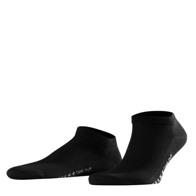 FALKE Women's SC1 Ski Socks, Mid Calf, Ultra Light Cushion, Winter Athletic Sock, Breathable Quick Dry, Merino Wool, Black (Black-Mix 3010), 5-6, 1 Pair