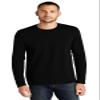 District Re-Tee Long Sleeve - 100% Recycled T-Shirt for Men & Women, Regular Fit Casual Top, Soft & Stylish, Black, 2XL view 1
