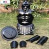 Nautical-Mart Medieval Armor Spartan Muscle Armor Breastplate Armor Helmet Roman Warriors Costume (Complete Gladiator Muscle Set) view 2