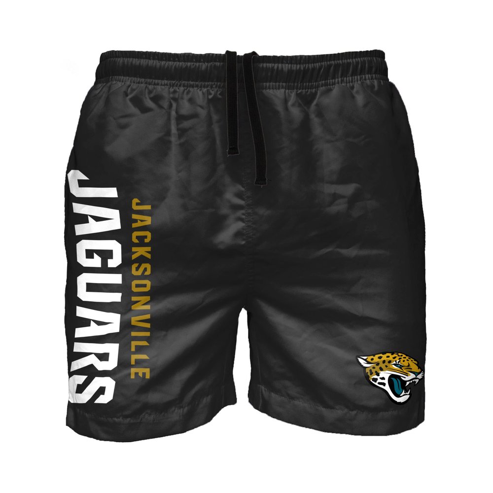 Jacksonville Jaguars NFL Mens Solid Wordmark Swimming Trunks