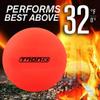 TronX Street Hockey Balls - 12 Pack - Low No Bounce Orange Outdoor Official Street Roller DEK Hockey Balls view 3