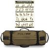 Polyfit Workout Sandbag for Fitness - Heavy Duty Sandbag Workout Bags with 8 Gripping Handles for Sand Bag Weight Training - Large (50lbs to 125lbs) - Green view 1