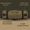 Polyfit Workout Sandbag for Fitness - Heavy Duty Sandbag Workout Bags with 8 Gripping Handles for Sand Bag Weight Training - Large (50lbs to 125lbs) - Green view 3