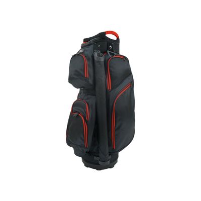 RJ Sports Mission 14 Way Divider Top Golf Cart Bag (Black/Red)