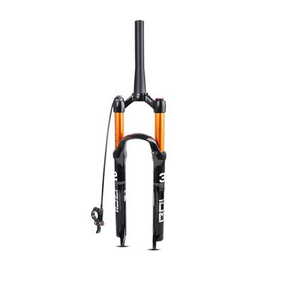 Jejy 26/27.5/29 Inch Suspension Magnesium Alloy Mountain Bike Fork (Manual Lockout - Remote Lockout) (Color : Tapered Remote Lockout, Size : 26)
