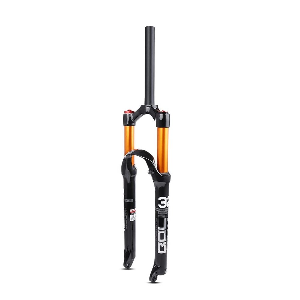 Jejy 26/27.5/29 Inch Suspension Magnesium Alloy Mountain Bike Fork (Manual Lockout - Remote Lockout) (Color : Straight Manual Lockout, Size : 26)