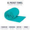 Sea to Summit Portable Pocket Towel for Camping, Gym, and Travel, X-Large (30 x 60 inches), Baltic Blue view 3