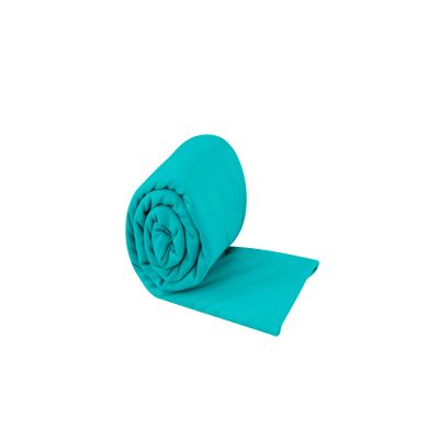 Sea to Summit Portable Pocket Towel for Camping, Gym, and Travel, Large (24 x 48 inches), Baltic Blue