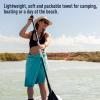 Sea to Summit Portable Pocket Towel for Camping, Gym, and Travel, Large (24 x 48 inches), Baltic Blue view 2
