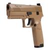 Sg Sauer P320 CO2 .177 Cal Blowback Air Pistol, Coyote Tan with Wearable4U Hard Case Bundle view 4