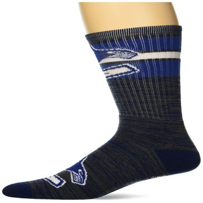 For Bare Feet Men's NHL Vancouver Canucks First String Crew Sock Team Color Large