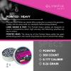 Olympia Shot Pointed Heavy Air Gun Pellets | .177 Caliber (4.5 mm), 8.26 gr | Pointed Head for Target Shooting and Hunting | 500 Count view 2