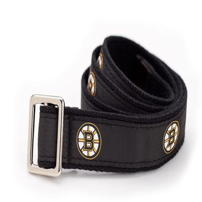 GELLS Boston Bruins NHL Hockey Belt Officially Licensed With Nickel Finished Brass Buckle And Logo Tin Adult Size Medium
