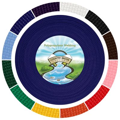 Country Brook Design - 1/2 Inch Lightweight Polypropylene (Polypro) Webbing for Outdoors, Crafting & DIY (Royal Blue, 10 Yards)
