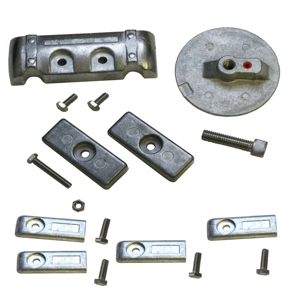 Aluminum Anode Kit for Mercury Verado 6 Outboard Motors US Military Grade Aluminum Anode Kit with Hardware Replaces 8M0126670, Martyr CMVERADO06KITA, Seachoice 95121, Sierra 18-6157, Tecnoseal 20816AL