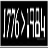 1776 > 1984 Freedom & Rights Magnetic Car Bumper Sticker Fridge Magnetic Surfaces Decal Magnet 9-by-2.25 Inches (Magnetic Backing)