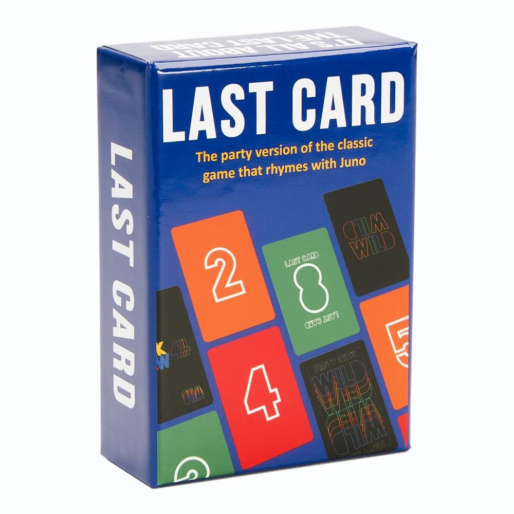 Last Card - The Drinking Game You Already Know | The Party Version of The Game That Rhymes with Juno - Bachelorette Party Games, Fun for Friends