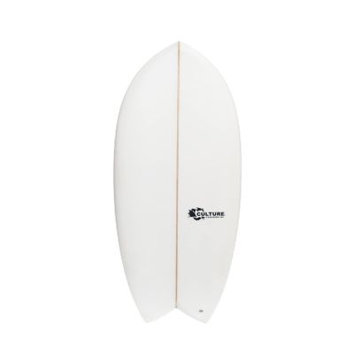 Culture Surfboards Fish Ride Model Surfboard | Sizes 5'0 ~ 7'0 with Carbon Strips or White (White 5'10)