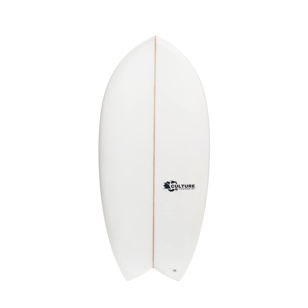 Culture Surfboards Fish Ride Model Surfboard | Sizes 5'0 ~ 7'0 with Carbon Strips or White (White 5'10)