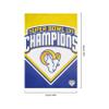 FOCO Los Angeles Rams NFL Super Bowl LVI Champions Vertical Flag view 3