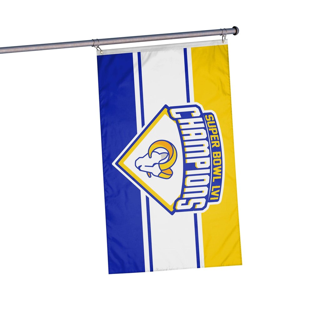 FOCO Los Angeles Rams NFL Super Bowl LVI Champions Horizontal Flag