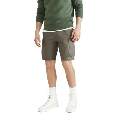 Dockers Men's Tech Cargo Straight Fit Smart 360 Tech Shorts (Regular and Big & Tall), Chimera Green, 50