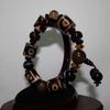0.6" China Certified Nature Chalcedony Jade Barrel Beads Hand Made Bangle Bracelets 6398 view 3