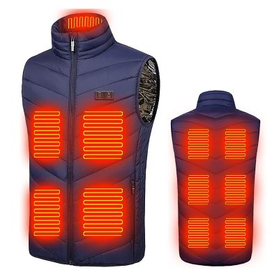 tuduoms Winter Heated Vest with 11 Heating Areas Warm Lightweight Usb Electric Heating Jacket Down Waistcoat for Men Women