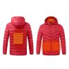 Warm Heating Coat for Womens Mens USB Smart Heated Jacket Lightweight Quilted Puffy Down Jacket Outdoor Coat view 1