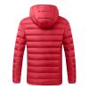Warm Heating Coat for Womens Mens USB Smart Heated Jacket Lightweight Quilted Puffy Down Jacket Outdoor Coat view 4