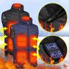 tuduoms Winter Heated Vest with 11 Heating Areas Warm Lightweight Usb Electric Heating Jacket Down Waistcoat for Men Women view 4