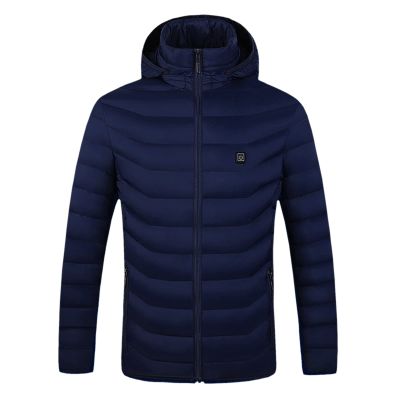 tuduoms Heated Down Jacket for Women Men USB Heating Puffer Coat Lightweight Warm Winter Quilted Puffy Snow Suit Outwear
