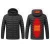 tuduoms Heated Jacket with Detachable Heated Hood Men Women Electric Heated Coat Lightweight Warm Quilted Puffer Jacket view 1