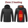 tuduoms Heated Jacket with Detachable Heated Hood Men Women Electric Heated Coat Lightweight Warm Quilted Puffer Jacket view 2