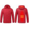tuduoms Heated Jacket with Detachable Heated Hood Men Women Electric Heated Coat Lightweight Warm Quilted Puffer Jacket view 1