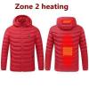 tuduoms Heated Jacket with Detachable Heated Hood Men Women Electric Heated Coat Lightweight Warm Quilted Puffer Jacket view 2