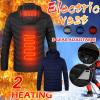 tuduoms Heated Jacket with Detachable Heated Hood Men Women Electric Heated Coat Lightweight Warm Quilted Puffer Jacket view 4