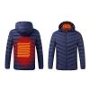 tuduoms Smart Heating Coat USB Electric Heated Jacket Hooded Quilted Lightweight Warm Winter Puffer Jacket for Women Men view 1