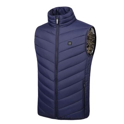 tuduoms Winter Heating Waistcoat Men's Women's 9 Heating Areas USB Heated Vest Warm Quilted Lightweight Heated Puffer Jacket