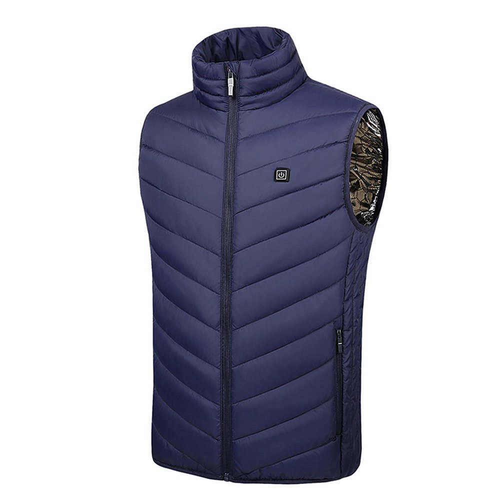 tuduoms Winter Heating Waistcoat Men's Women's 9 Heating Areas USB Heated Vest Warm Quilted Lightweight Heated Puffer Jacket