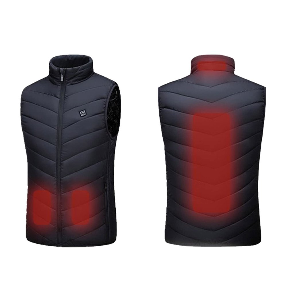 tuduoms Winter Heated Vest Unisex Heated Clothing for Men Women Lightweight USB Electric Gilet Heated Jacket Down Waistcoat